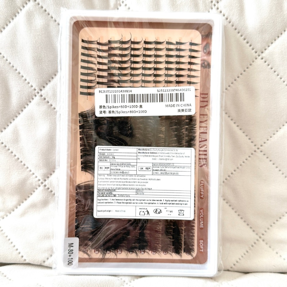 DIY Eyelashes -‎ Spikes +80D+100D Fluffy/Volume/Soft
